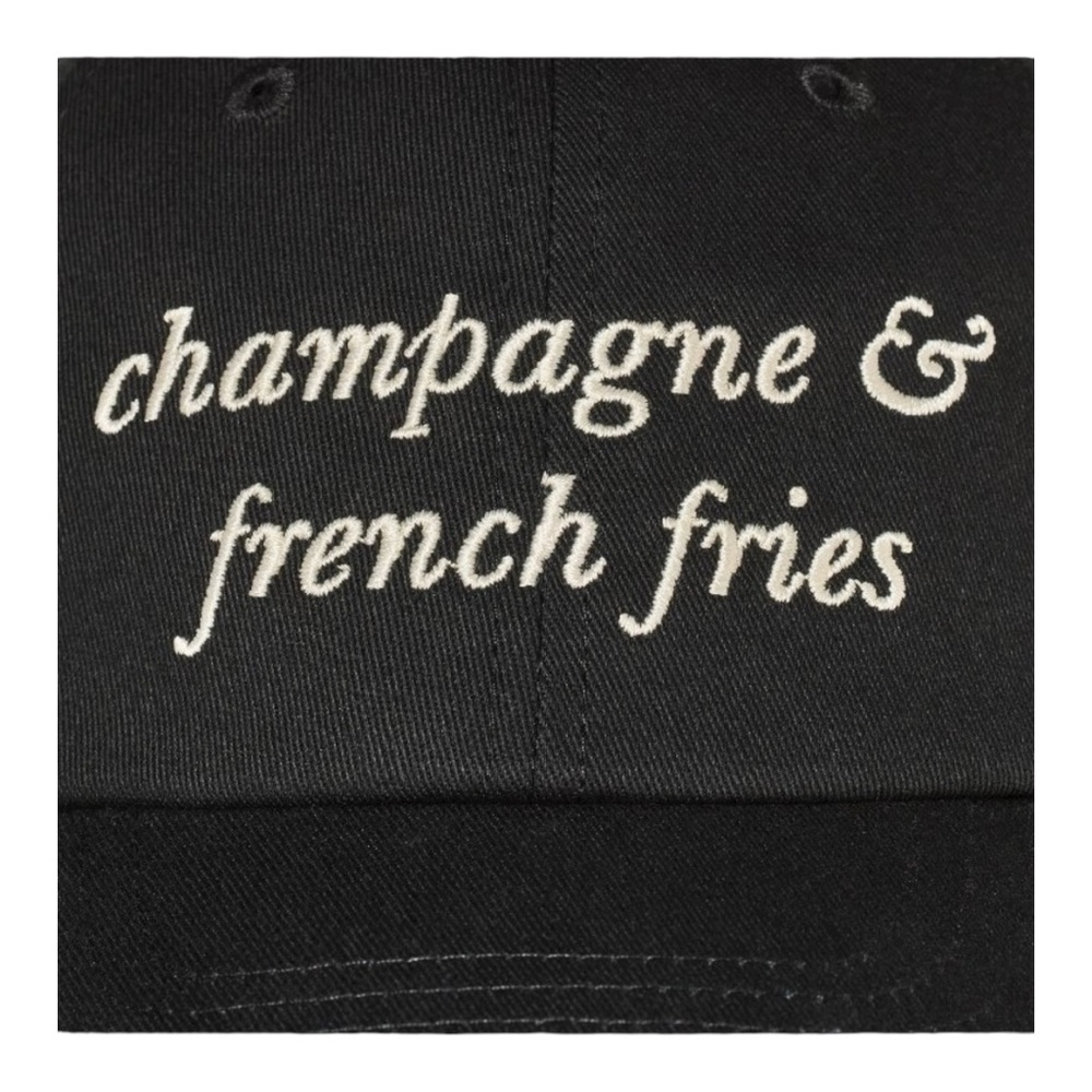 Kate Spade x Target Women's Champagne & French Fries Baseball Hat- Black- NWT - Picture 3 of 5
